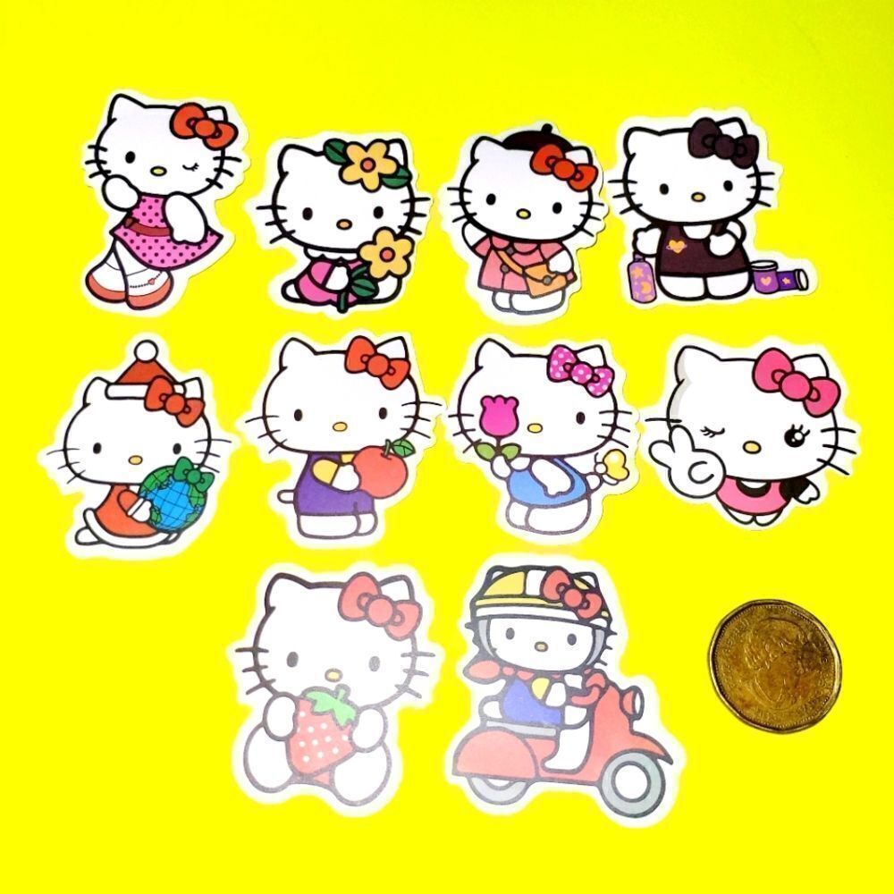 3/$20 brand new 10x hello kitty waterproof stickers